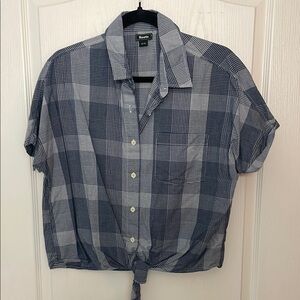 Roots Blue Plaid Shirt